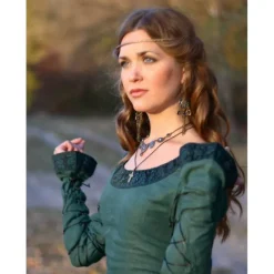 Medieval 18th Century Vintage Dress Maxi Dress Tunic Dress Viking Outlander Ranger Fancy Dress Women's Celtic Viking Halloween Masquerade Party & Evening LARP Ren Faire Adults' Dress All Seasons