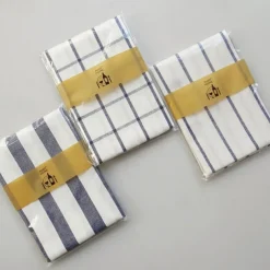 Mediterranean Nordic Style Cotton Color Woven Napkins, Tea Towels, Western Cuisine Background, Food Cloth