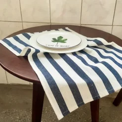 Mediterranean Nordic Style Cotton Color Woven Napkins, Tea Towels, Western Cuisine Background, Food Cloth