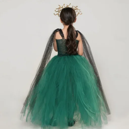 Medusa Halloween Dress Cosplay Costume Tutu Cosplay Kid's Girls' Carnival Masquerade Performance Party Halloween Easy Halloween Costumes Dress Up