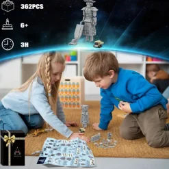 Mega Maid Spaceballs Creative Building Kit for AdultKids Desktop Building Set Toy Christmas Bithday Gift(362PCS)