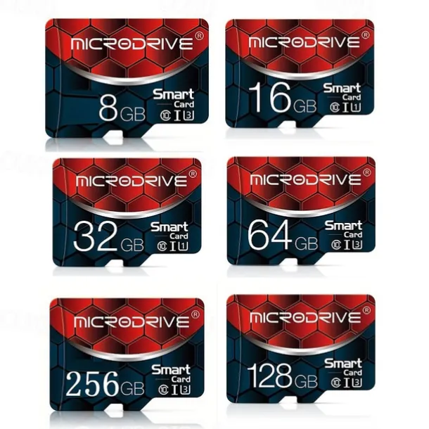 Memory Card Class 10 High Speed 128GB 64GB 32GB 16GB SD U3 TF Memory Card Flash Micro Tf SD Card Storage Expansion SD Adapter for Smart Phone DVR