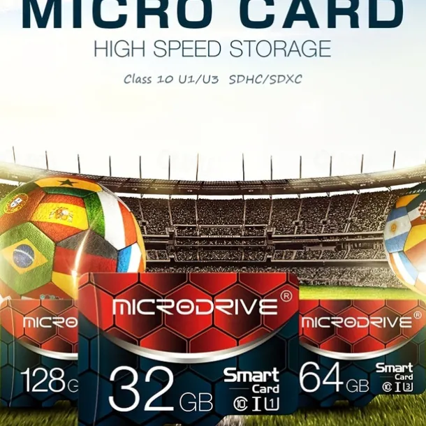 Memory Card Class 10 High Speed 128GB 64GB 32GB 16GB SD U3 TF Memory Card Flash Micro Tf SD Card Storage Expansion SD Adapter for Smart Phone DVR