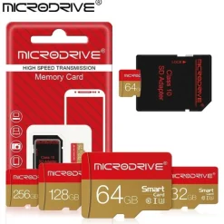 Memory Card 32GB 64GB 128GB 256GB U3 Mini SD Card Class 10 TF Flash Card Micro Tf SD Cards Memory Card For Mobile Phone PC Earphone Speaker HD Camera PSP SD Adapter