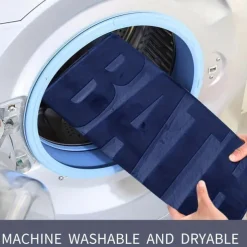 Memory Foam Bath Mat, Cobblestone Super Absorbent Bath Mat, Machine Washable And Ultra Soft, Bathroom Supplies