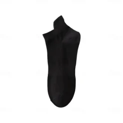 Men 1 Pair Socks No Show & Liner Socks Black White Color Solid Color Plain School Formal Outdoor Thin Summer Spring Fall Daily Casual