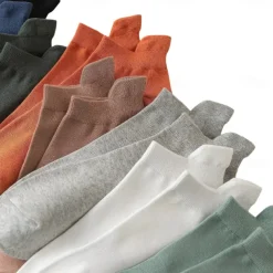 Men 1 Pair Socks No Show & Liner Socks Black White Color Solid Color Plain School Formal Outdoor Thin Summer Spring Fall Daily Casual