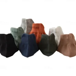 Men 1 Pair Socks No Show & Liner Socks Black White Color Solid Color Plain School Formal Outdoor Thin Summer Spring Fall Daily Casual