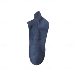 Men 1 Pair Socks No Show & Liner Socks Black White Color Solid Color Plain School Formal Outdoor Thin Summer Spring Fall Daily Casual