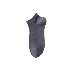 Men 1 Pair Socks No Show & Liner Socks Black White Color Plain School Formal Outdoor Thin Summer Spring Fall All Seasons Daily Casual