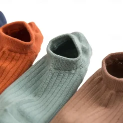 Men 1 Pair Socks No Show & Liner Socks Black White Color Plain School Formal Outdoor Medium Summer Spring Fall Daily Casual