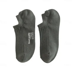 Men 1 Pair Socks No Show & Liner Socks Black White Color Plain School Formal Outdoor Medium Summer Spring Fall Daily Casual