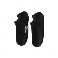 Men 1 Pair Socks No Show & Liner Socks Black White Color Plain School Formal Outdoor Medium Summer Spring Fall Daily Casual