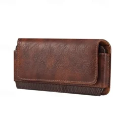 Men Genuine Leather Waist Pack Thick Cowhide Waist Bags Functional Leather Shoulder Bag Mini Travel Chest Bag Phone Pack