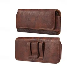 Men Genuine Leather Waist Pack Thick Cowhide Waist Bags Functional Leather Shoulder Bag Mini Travel Chest Bag Phone Pack