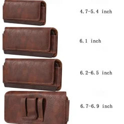 Men Genuine Leather Waist Pack Thick Cowhide Waist Bags Functional Leather Shoulder Bag Mini Travel Chest Bag Phone Pack