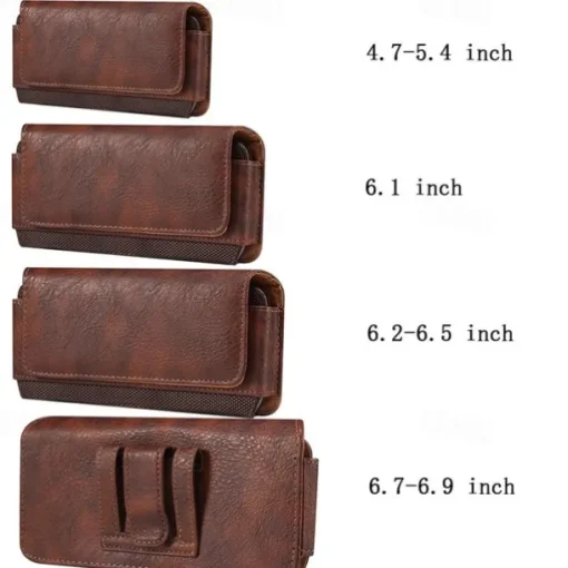 Men Genuine Leather Waist Pack Thick Cowhide Waist Bags Functional Leather Shoulder Bag Mini Travel Chest Bag Phone Pack