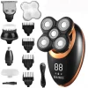 Men Head Shavers Wet and Dry Detachable Electric Shaver Nose Hair Trimmer Face Brush Grooming Set Rechargeable Razor