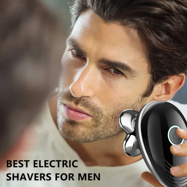 Men Head Shavers Wet and Dry Detachable Electric Shaver Nose Hair Trimmer Face Brush Grooming Set Rechargeable Razor