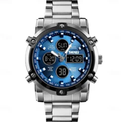 Men Mechanical Watch Luxury Large Dial Waterproof Stainless Steel Watch