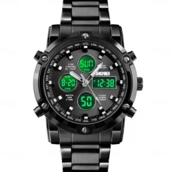 Men Mechanical Watch Luxury Large Dial Waterproof Stainless Steel Watch