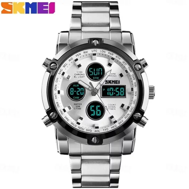 Men Mechanical Watch Luxury Large Dial Waterproof Stainless Steel Watch