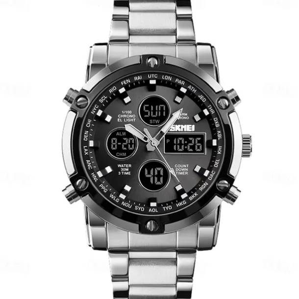 Men Mechanical Watch Luxury Large Dial Waterproof Stainless Steel Watch
