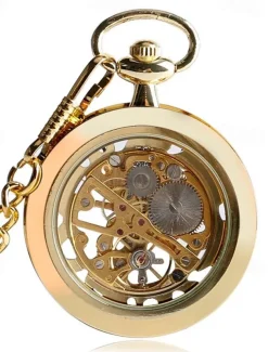 Men Pocket Watch Large Dial Titanium Alloy Watch
