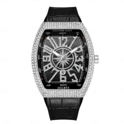 Men Quartz Watch Creative Outdoor Fashion Wristwatch Calendar Waterproof Decoration Leather Watch