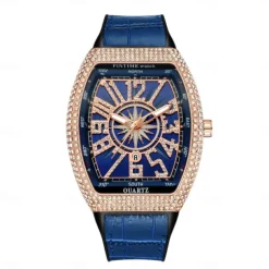 Men Quartz Watch Creative Outdoor Fashion Wristwatch Calendar Waterproof Decoration Leather Watch