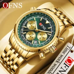 Men Quartz Watch Outdoor Sports Fashion Casual Luminous Calendar Waterproof Decoration Steel Watch