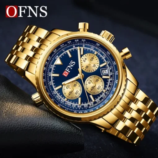Men Quartz Watch Outdoor Sports Fashion Casual Luminous Calendar Waterproof Decoration Steel Watch