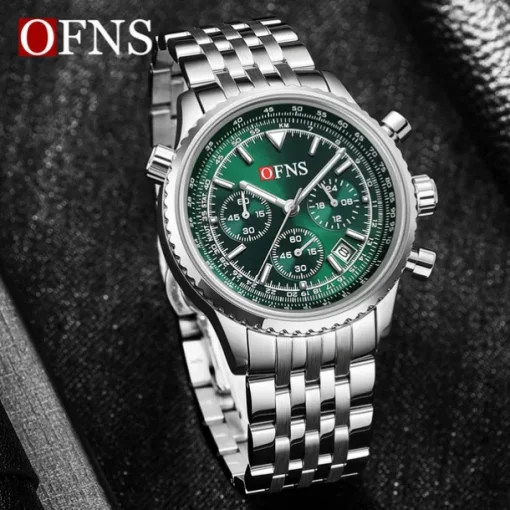 Men Quartz Watch Outdoor Sports Fashion Casual Luminous Calendar Waterproof Decoration Steel Watch