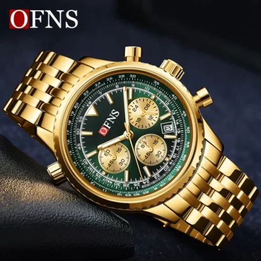 Men Quartz Watch Outdoor Sports Fashion Casual Luminous Calendar Waterproof Decoration Steel Watch