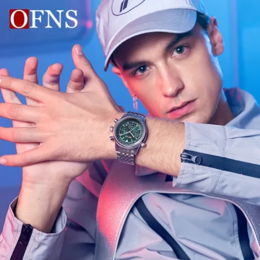 Men Quartz Watch Outdoor Sports Fashion Casual Luminous Calendar Waterproof Decoration Steel Watch