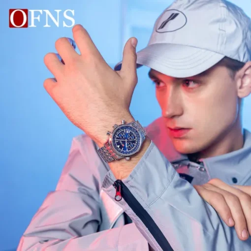 Men Quartz Watch Outdoor Sports Fashion Casual Luminous Calendar Waterproof Decoration Steel Watch