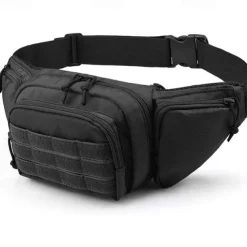 Men Waist Pack Nylon Hiking Phone Pouch Outdoor Sports Climbing Camping Belt Bag, Back to School Gift