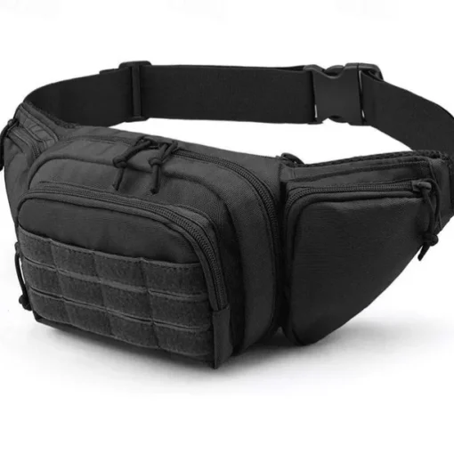 Men Waist Pack Nylon Hiking Phone Pouch Outdoor Sports Climbing Camping Belt Bag, Back to School Gift
