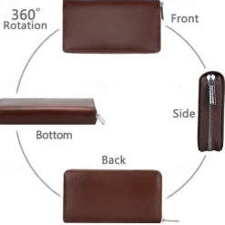 Men Women Credit Card HolderRFID Blocking Wallet 36 Card Slots Zipper Purse Long Clutch large Capacity Purse Wallet Phone Bag