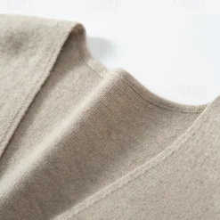 Men's 100% Cashmere Cardigan Vest Knit Button Up V Neck Knitwear Elegant School Formal Clothing Apparel Spring Fall Black Navy Blue S M L