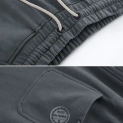 Men's 100% Cotton Athletic Pants Active Pants Active Joggers Solid Color Full Length Outdoor Home Sports Outdoor Sports Fashion Gray Green Black Micro-elastic