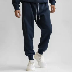 Men's 100% Cotton Athletic Pants Active Pants Active Joggers Solid Color Full Length Outdoor Home Sports Outdoor Sports Fashion Gray Green Black Micro-elastic