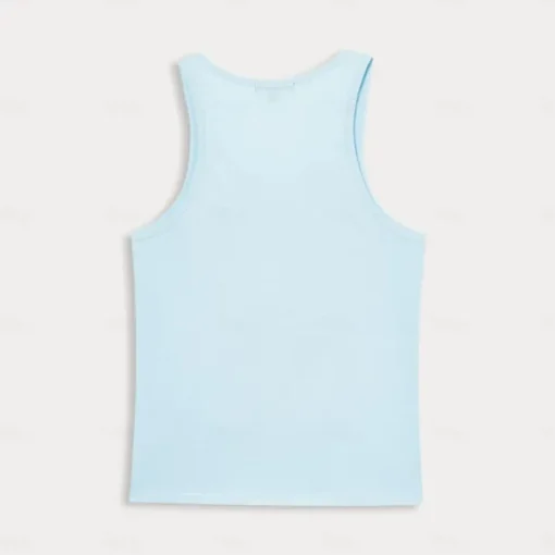 Men's 100% Cotton 3D Print Tank Top Graphic Fashion Outdoor Casual Vest Top Undershirt Street Casual Daily T shirt White Blue Sleeveless Crew Neck Shirt Spring & Summer Clothing Apparel