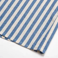 Men's 100% Cotton Shirt Summer Shirt Button Up Shirt Casual Shirt Black Blue Long Sleeve Stripes Lapel Daily Wear Vacation Clothing Apparel Cotton Fashion Hawaiian Casual