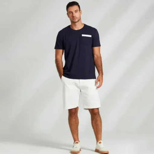 Men's 100% Cotton T shirt Graphic Fashion Outdoor Casual Tee Tee Top Street Casual Daily T shirt White Navy Blue Short Sleeve Crew Neck Shirt Spring & Summer Clothing Apparel