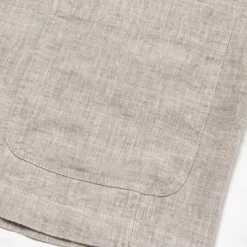 Men's 100% Linen Blazer Jacket Wedding Party Anniversary Summer Spring Linen Solid Color Single Breasted One-button Blazer Blue Beige