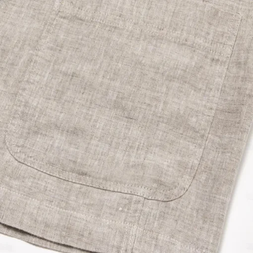 Men's 100% Linen Blazer Jacket Wedding Party Anniversary Summer Spring Linen Solid Color Single Breasted One-button Blazer Blue Beige