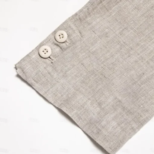 Men's 100% Linen Blazer Jacket Wedding Party Anniversary Summer Spring Linen Solid Color Single Breasted One-button Blazer Blue Beige
