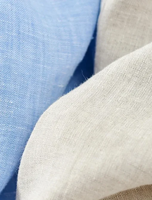 Men's 100% Linen Blazer Jacket Wedding Party Anniversary Summer Spring Linen Solid Color Single Breasted One-button Blazer Blue Beige
