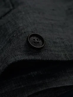 Men's 100% Linen Blazer Lightweight Jacket Outdoor Casual Without Lining Classic & Timeless Chic & Modern Spring & Fall Linen Vertical Stripes Artistic Style Classic Style Blazer Black Navy Blue